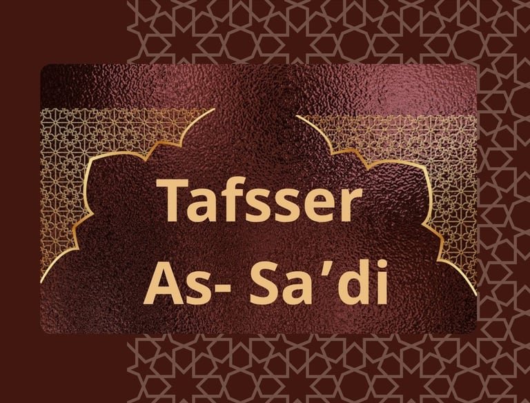 Tafsir As-Sa'di (English Translation)
